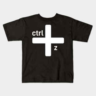 ctrl z Kids T-Shirt